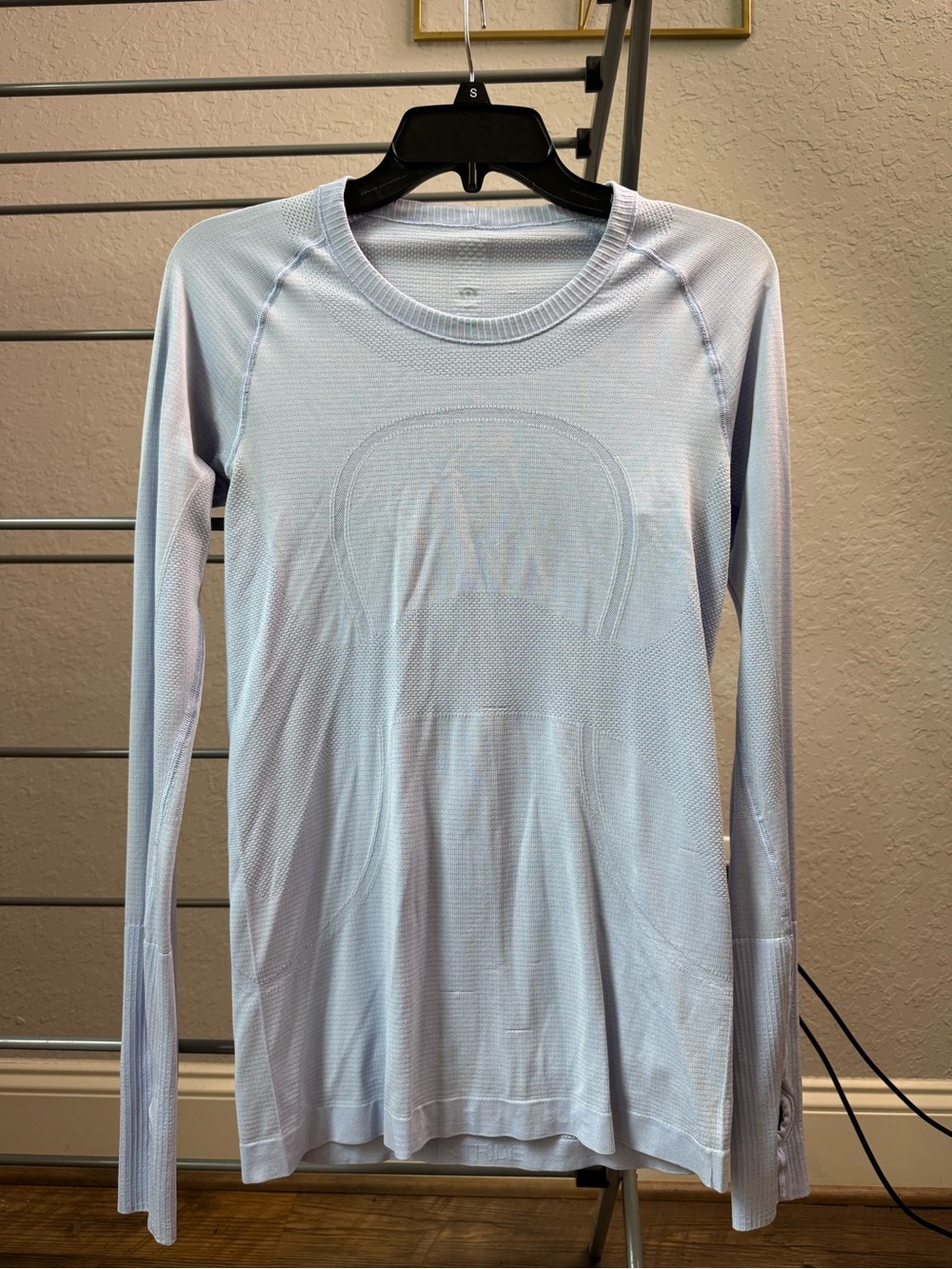 lululemon athletica Light Blue Long Sleeve Seamless Top